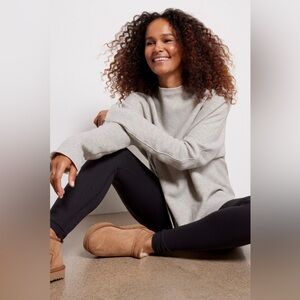 Morrison Mock Neck Sweatshirt, PerfectWhiteTee brand size M, Heather Grey